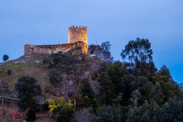 Fototapeta premium Arnoia Castle, also known as Moorish Castle