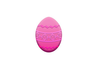 easter eggs on transparent background