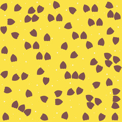 Passion fruit cartoon background. Vector hand drawn illustration.