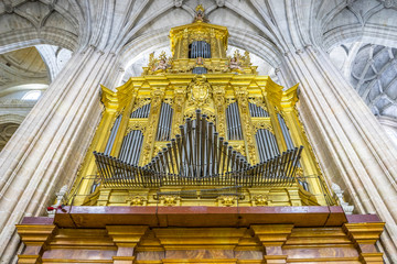 Gothic Cathedral of Segovia, monumental pipe organ
