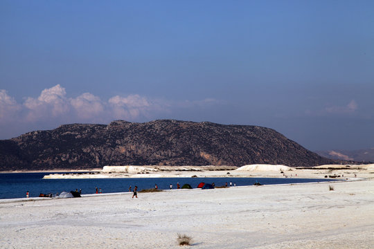 Lake Salda is a mid-size crater lake in southwestern Turkey, within the boundaries of Yesilova district depending Burdur Province