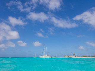 Obraz premium The beautiful Klein Curacao deserted island Curacao Views