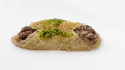 turkish baklava sweet syrup and background