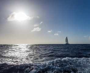 Sailing on the high seas  Curacao Views