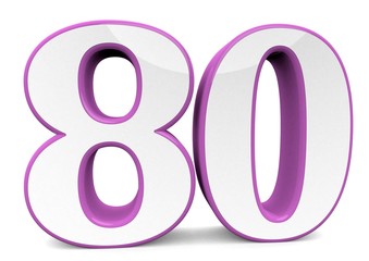 number in pink