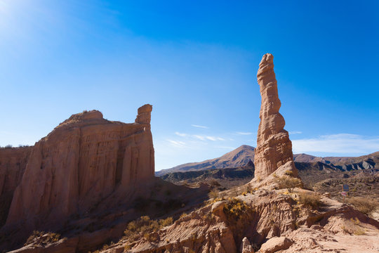 Rock formation near Tupiza,Bolivia