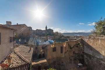 Fototapeta premium Orvieto (Italy) - The beautiful etruscan and medieval town in Umbria region, central Italy, with nice historic center.