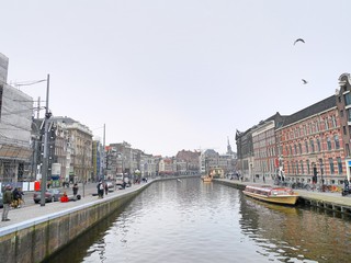 Obraz premium amsterdam city view