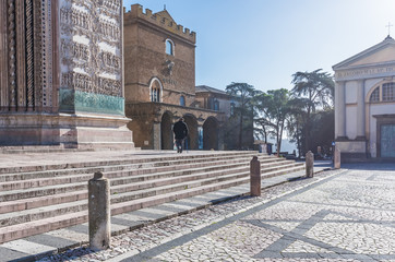 Orvieto (Italy) - The beautiful etruscan and medieval town in Umbria region, central Italy, with...