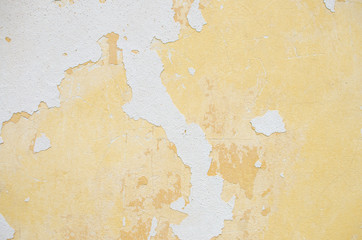 Background with plaster falling off wall