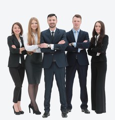 group portrait of successful business team
