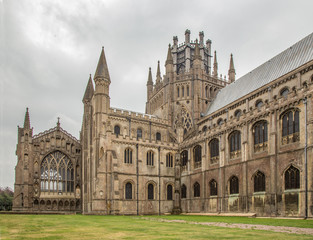 Fototapeta na wymiar Ely Cathedral, side view