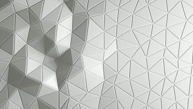 abstract triangular crystalline background animation. 4K