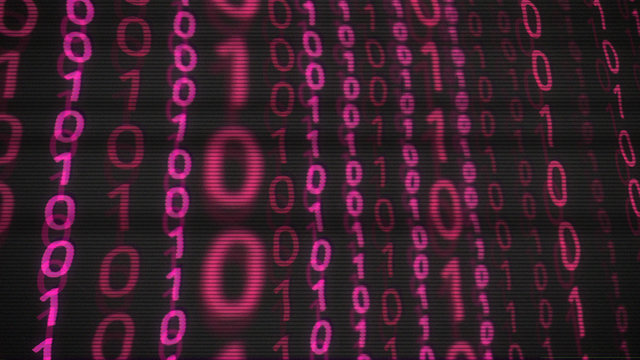 Binary computer code hackers zero one wine red