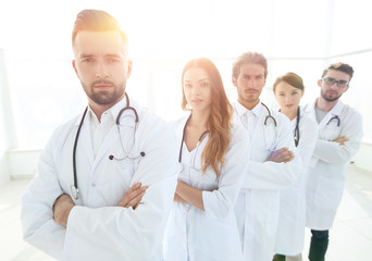 closeup .group of medical workers