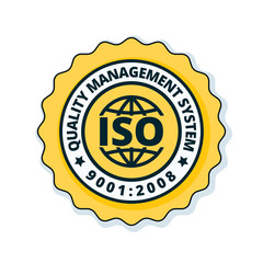 ISO 9001:2015 label illustration