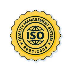 ISO 9001:2015 label illustration