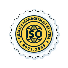 ISO 9001:2015 label illustration