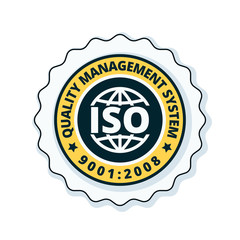 ISO 9001:2015 label illustration