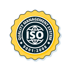 ISO 9001:2015 label illustration
