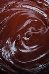 Delicious thick hot chocolate brown color   