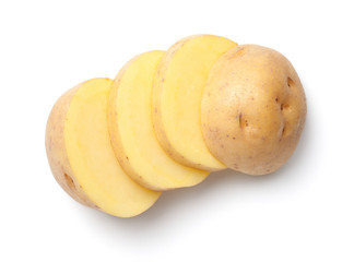 Potato Isolated on White Background