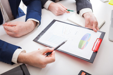 Team job young businessmans crew working with new startup project