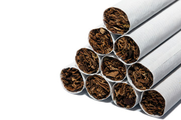 A pyramid of cigarettes