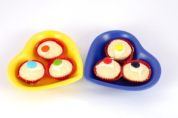 muffin cake white background