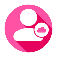 Cloud people user icon