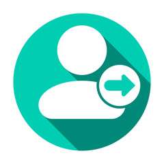 Forward people user icon