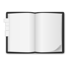 realistic notebook, exercise book , vector illustration