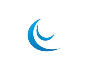 Obraz na płótnie Canvas Water Wave symbol and icon Logo Template