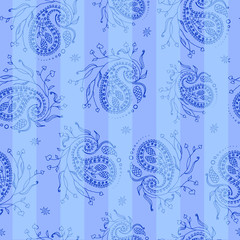 Colorful seamless indian pattern