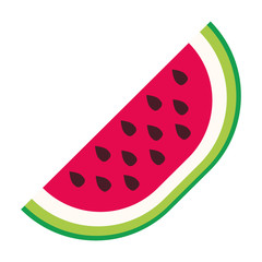 watermelon fresh fruit slice vector illustration design