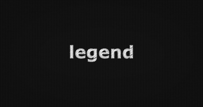 Legend word on grey background.