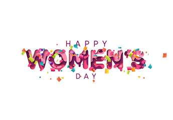 Happy Womens Day greeting card