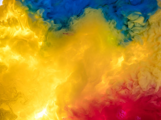 Fototapeta premium Abstract paint splash isolated on white background