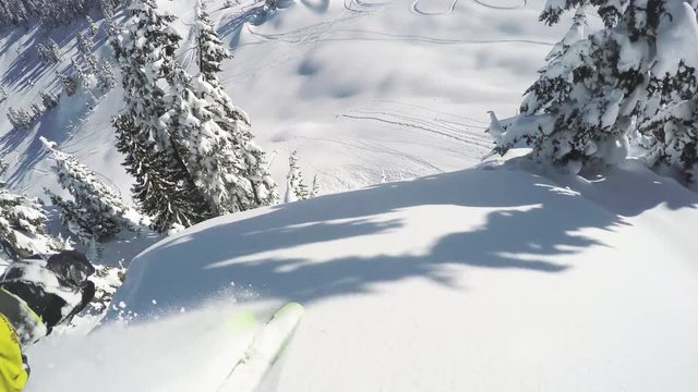 Skiing POV, Eagle Pass mountainside