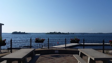 Fototapeta na wymiar St. Lawrence River from Clayton, NY