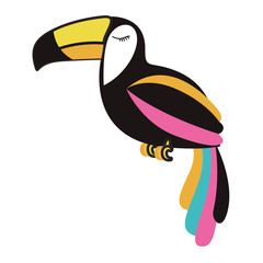 toucan exotic bird icon vector illustration design © Grgroup