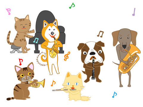 猫と犬のコンサート