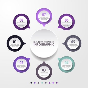 business infographics template design for presentation
