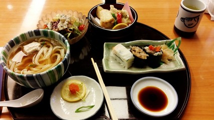 Japanese food lunch set