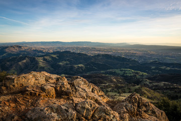 Fototapeta na wymiar Golden Hour at Mount Diablo State Park