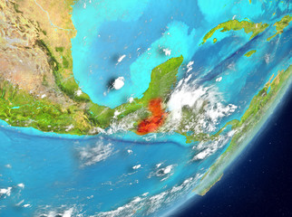 Guatemala from space