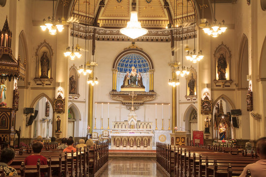 interior of Holy Rosary Church /  Wat Kalwa Church