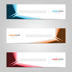 Modern Banner template design creative with abstract background