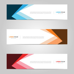 Fototapeta premium Modern Banner template design creative with abstract background
