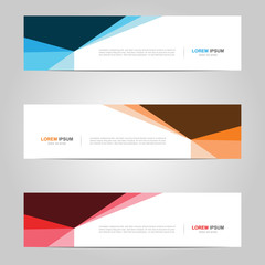 Fototapeta premium Modern Banner template design creative with abstract background